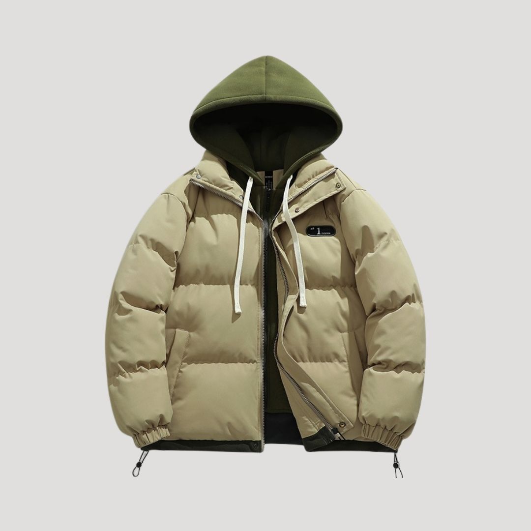 Cevori Hooded Style Puffer Quilted Winter Jacket
