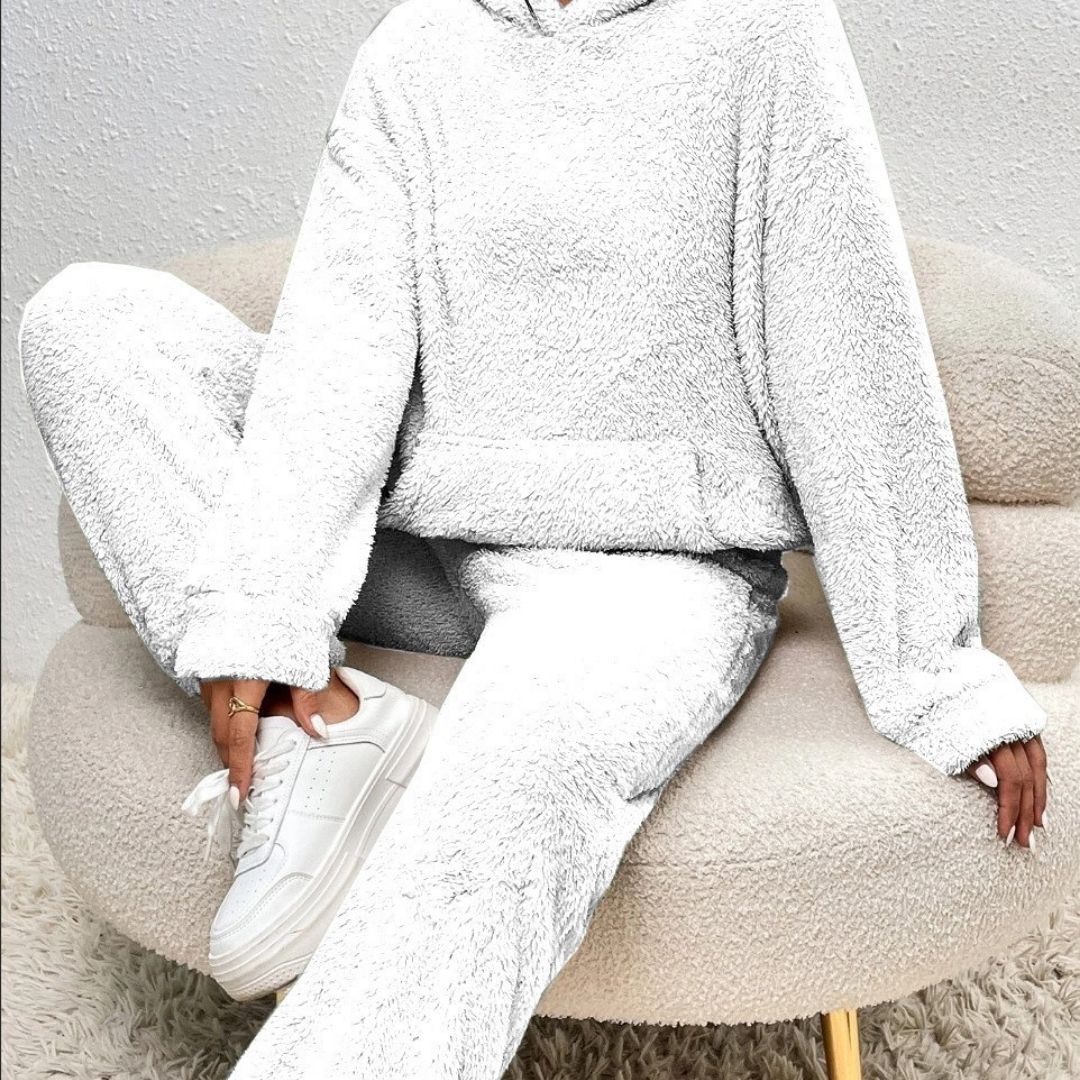 Soft Women's Fleece Winter Tracksuit Set