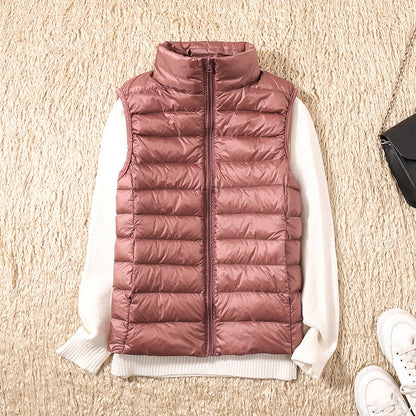 Warm Women's Down Quilted Vest - BritishElegance
