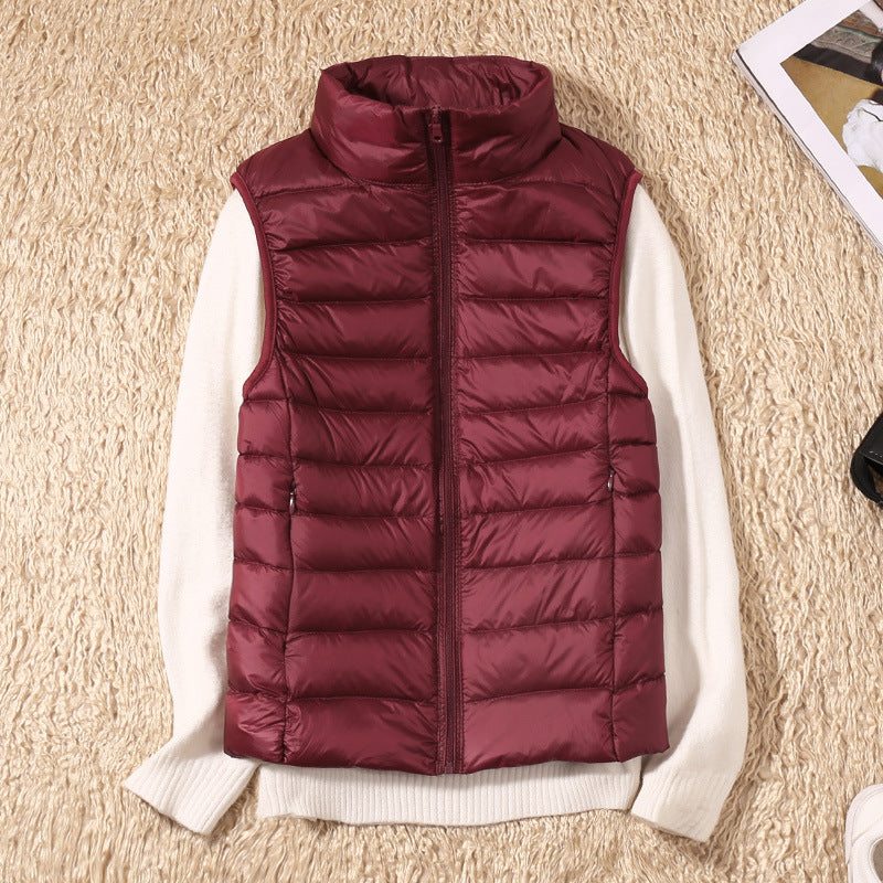Warm Women's Down Quilted Vest