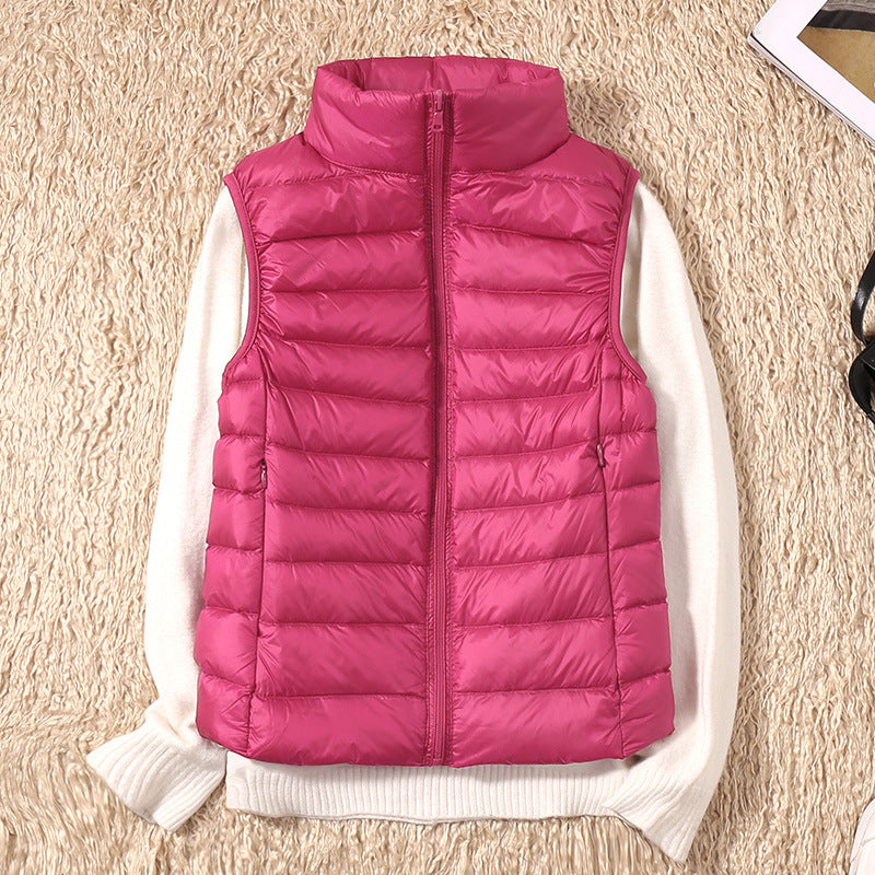 Warm Women's Down Quilted Vest