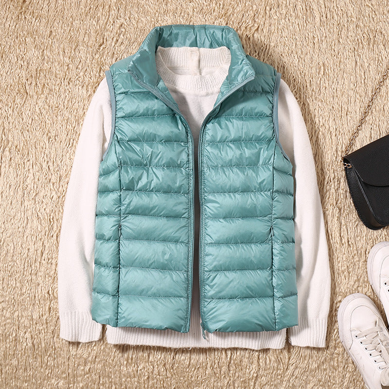 Warm Women's Down Quilted Vest