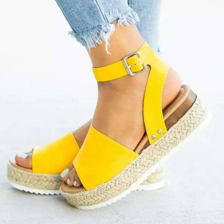 Trendy Womens Espadrille Wedge Sandals