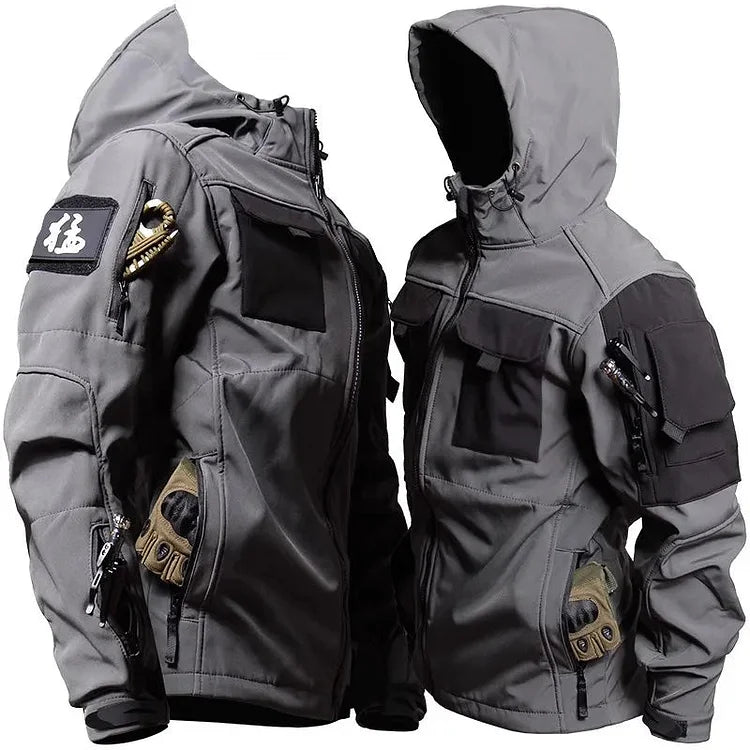 Men's Waterproof Military Hoodie Jacket