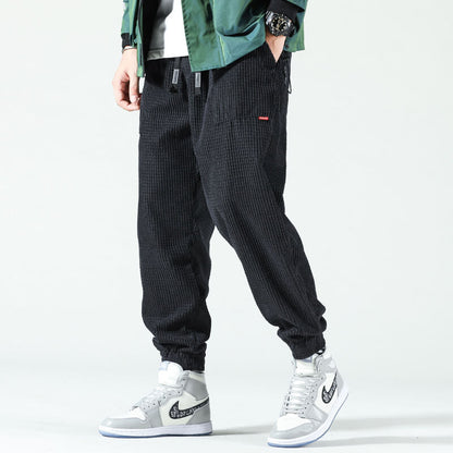 Men's Baggy Corduroy Trousers – Relaxed Fit Stretch Cords for Streetwear Style