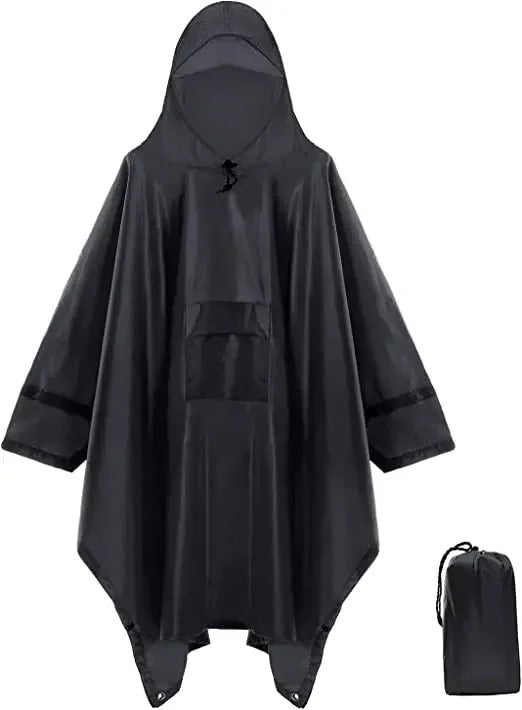 Waterproof Lightweight Unisex Rain Poncho Coat