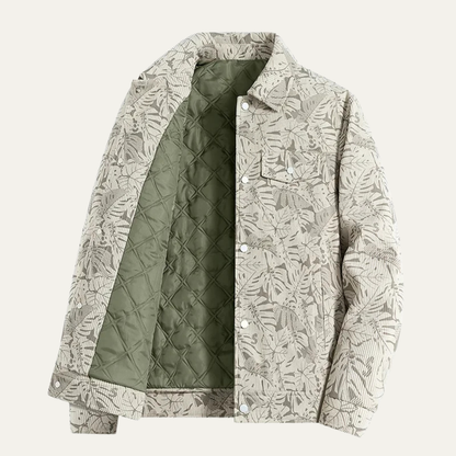 The Roma Men’s Casual Slim Fit Quilted Cotton Jacket