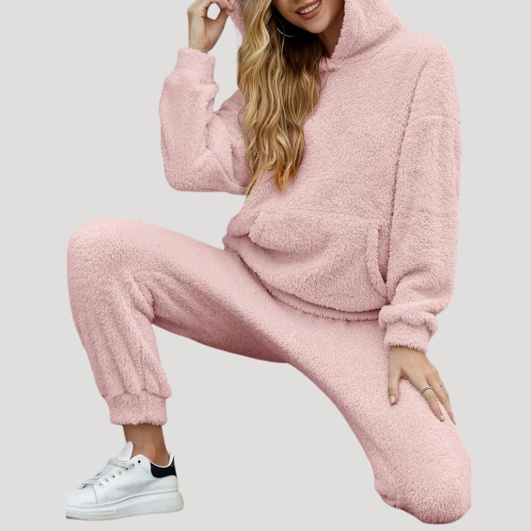 Soft Women's Fleece Winter Tracksuit Set