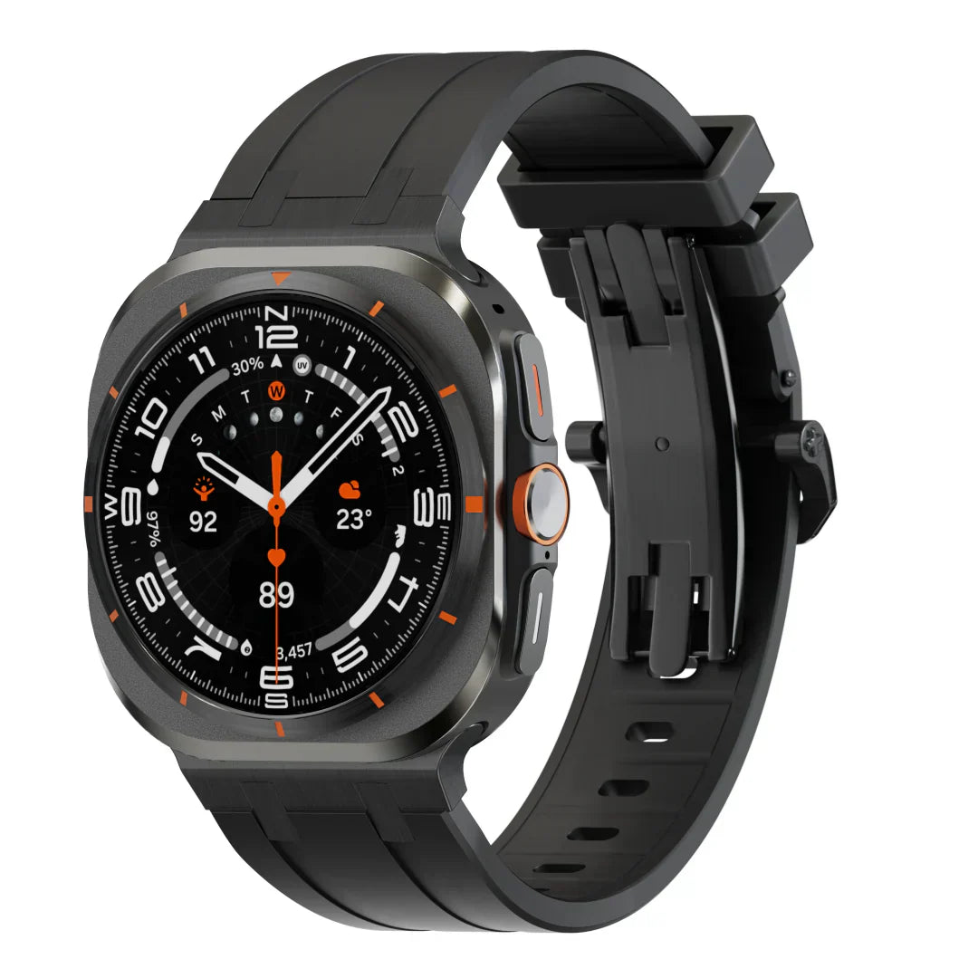 Stylish Butterfly Buckle Silicone Strap For Samsung Watch