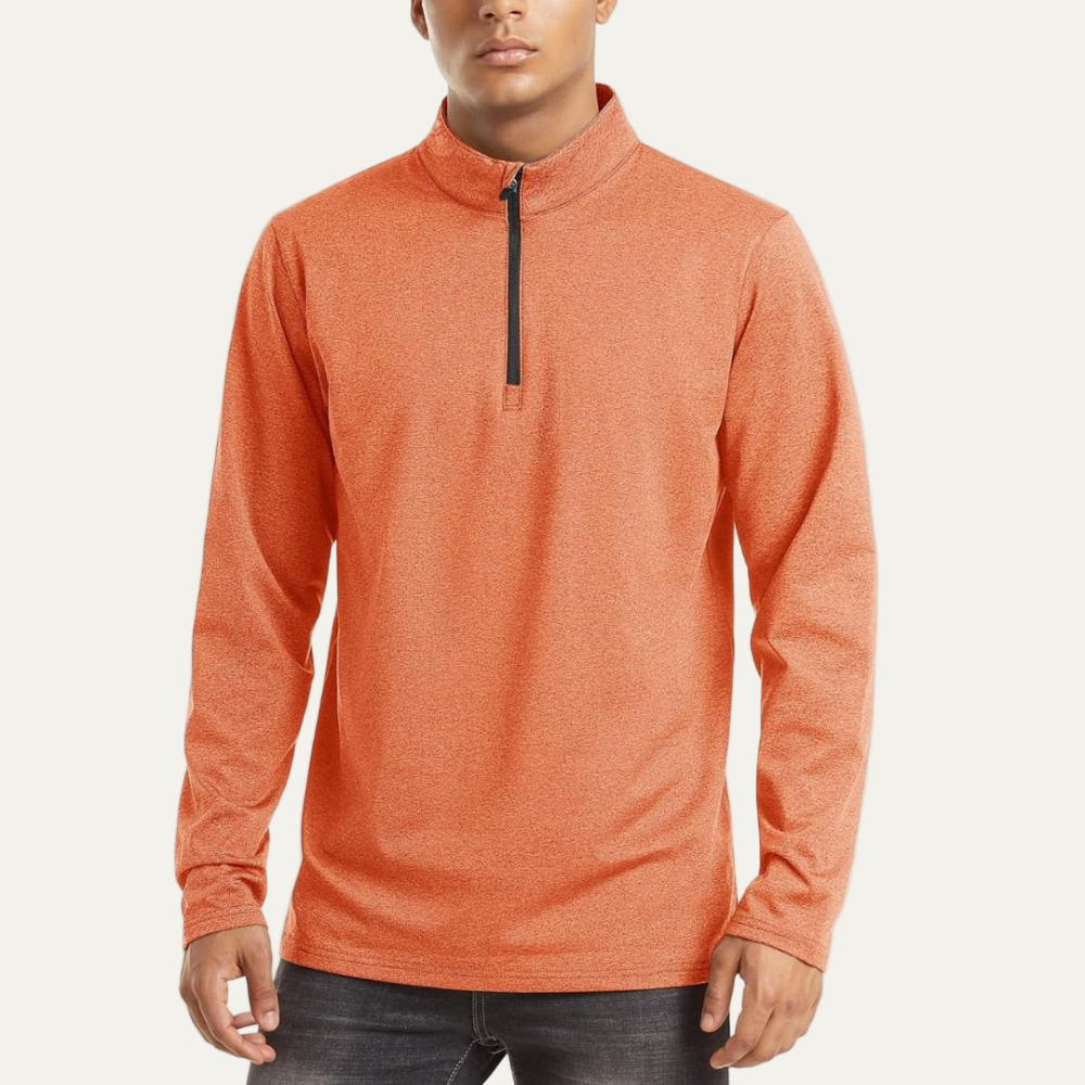 Men’s Technical Quarter Zip Stand Collar Shirt