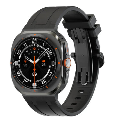 Stylish Butterfly Buckle Silicone Strap For Samsung Watch - BritishElegance