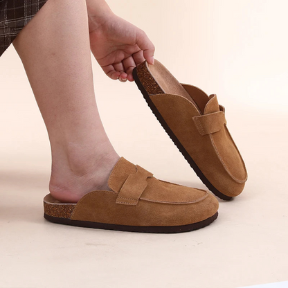 The Lavenham Men's Suede Slip On Trendy Moccasin Slipper