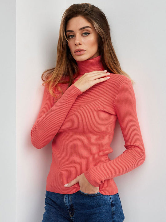 Warm Women's Fitted Crew Neck Sweater