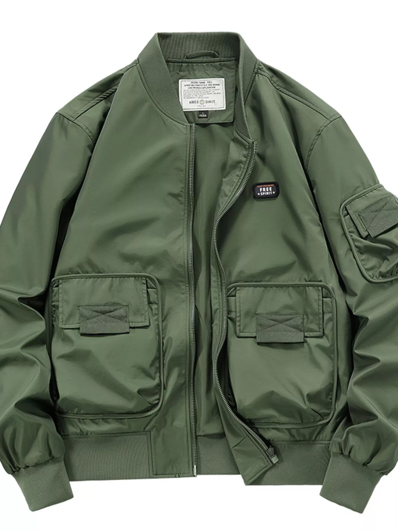 Slim Fit Casual Bomber Jacket