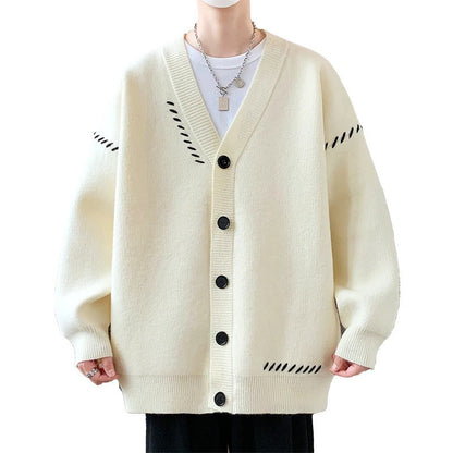Soft Cable Knit Sweater with Decorative Stitches - BritishElegance
