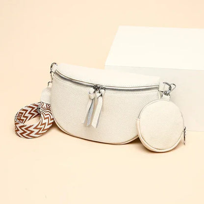 Bags in fine suede for women in dark taupe - elegant and stylish