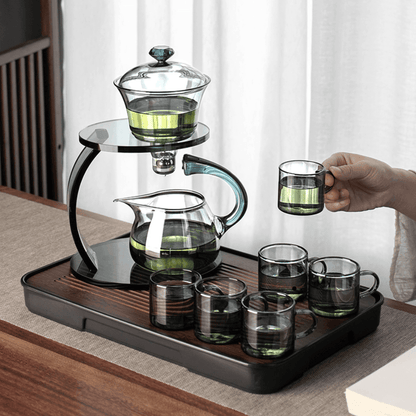 Elegant Glass Automatic Tea Infuser