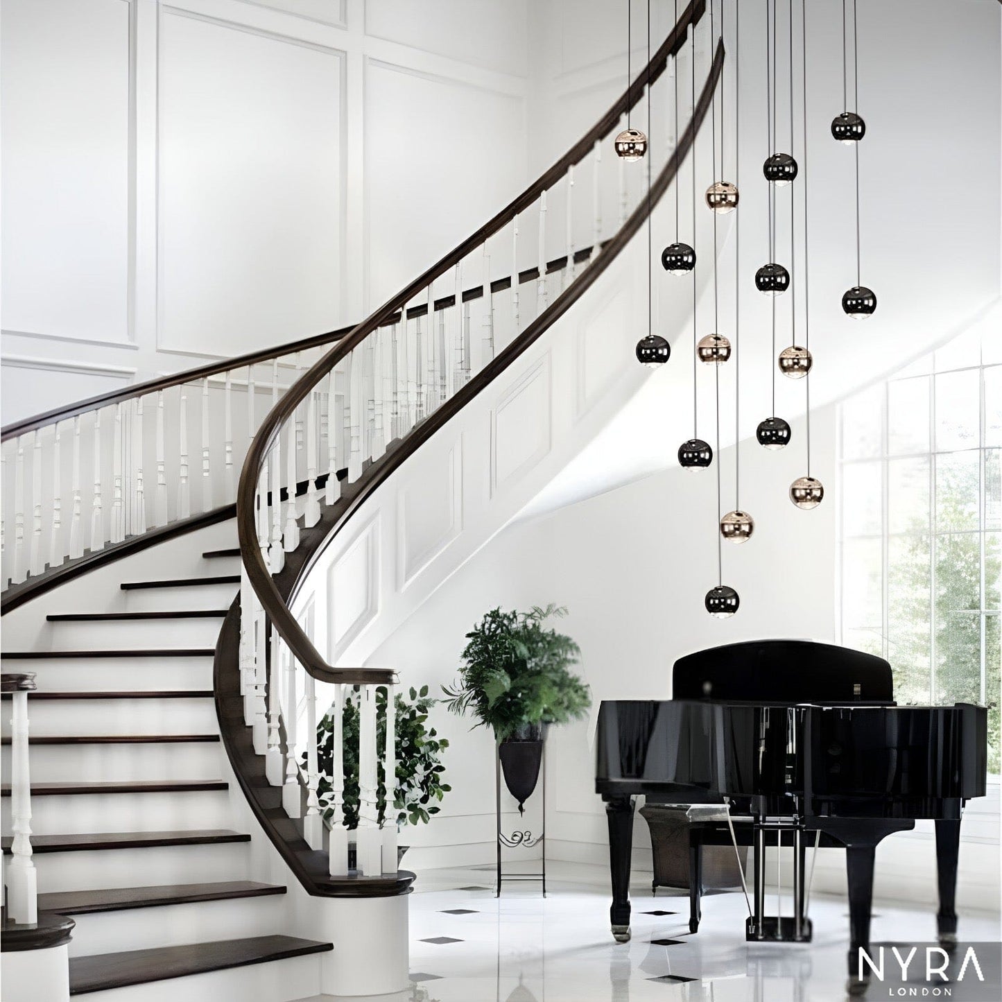 Elegant Drop Crystal Ceiling Light - BritishElegance
