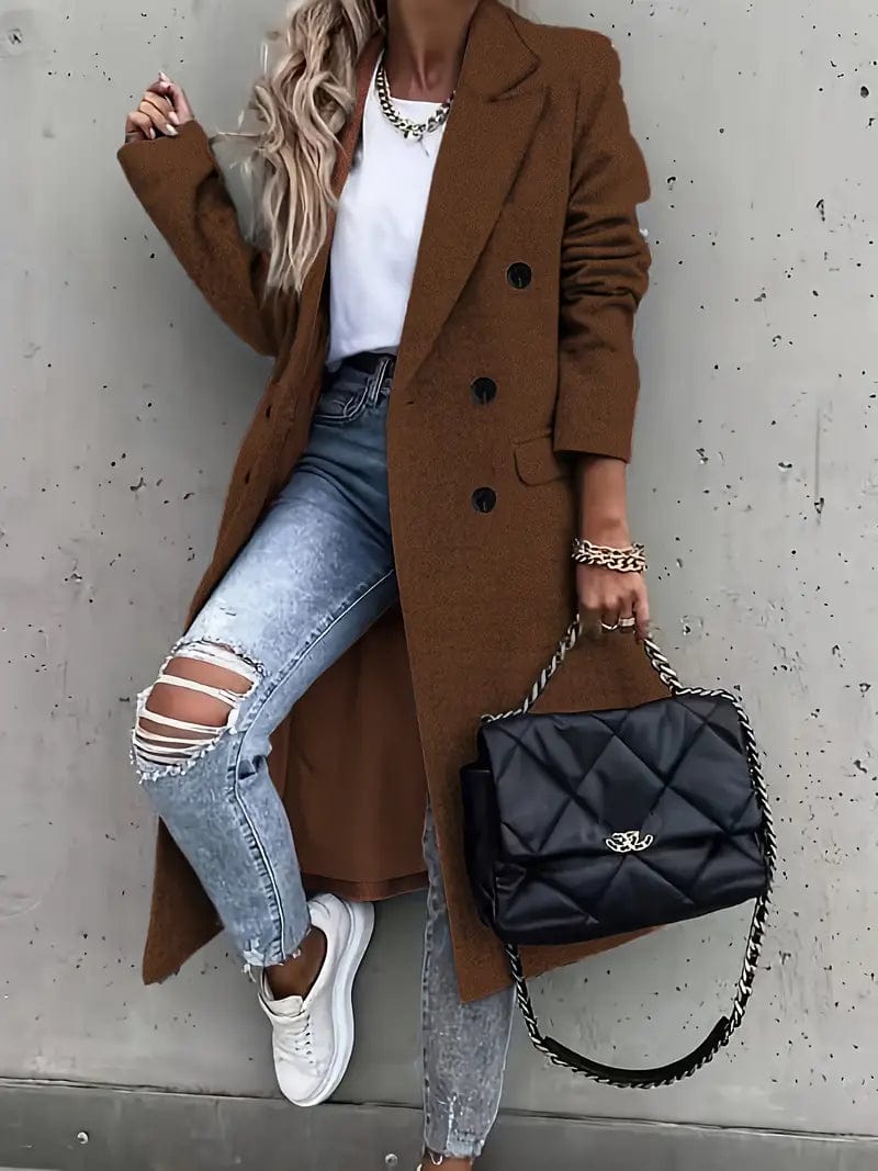 Warm Classic Women's Trench Coat - BritishElegance