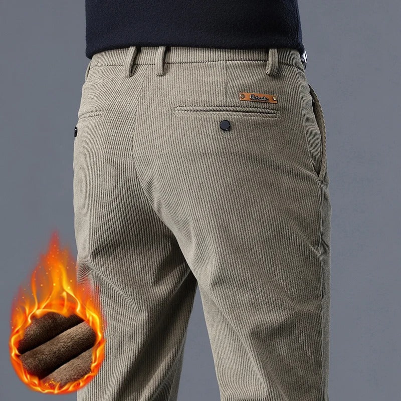 Warm Insulated Corduroy Pants for Cold Days