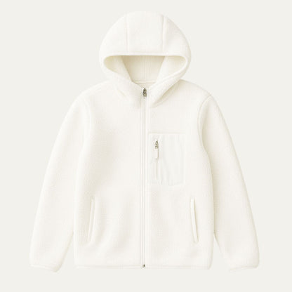 Men’s Hooded Full Zip Sherpa Fleece Jacket