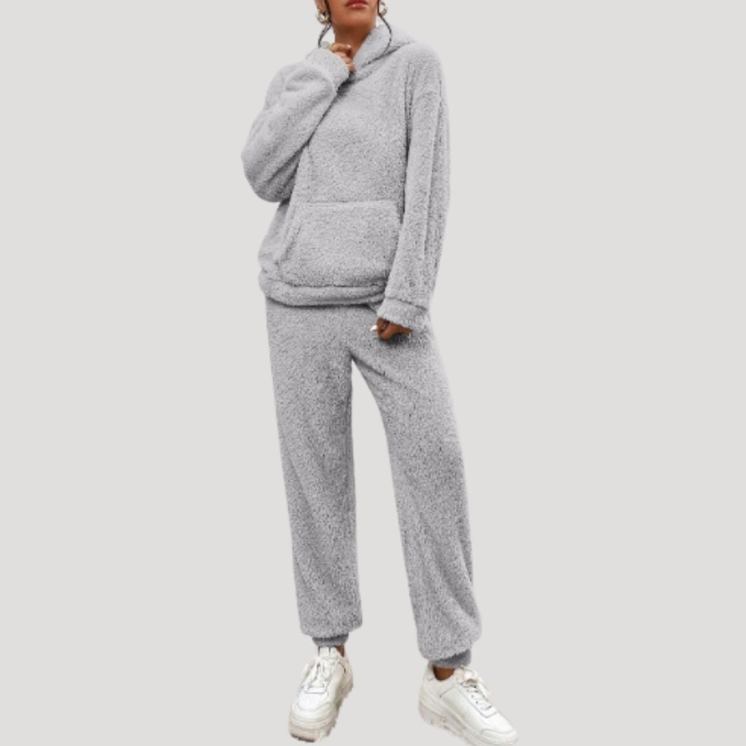 Soft Women's Fleece Winter Tracksuit Set