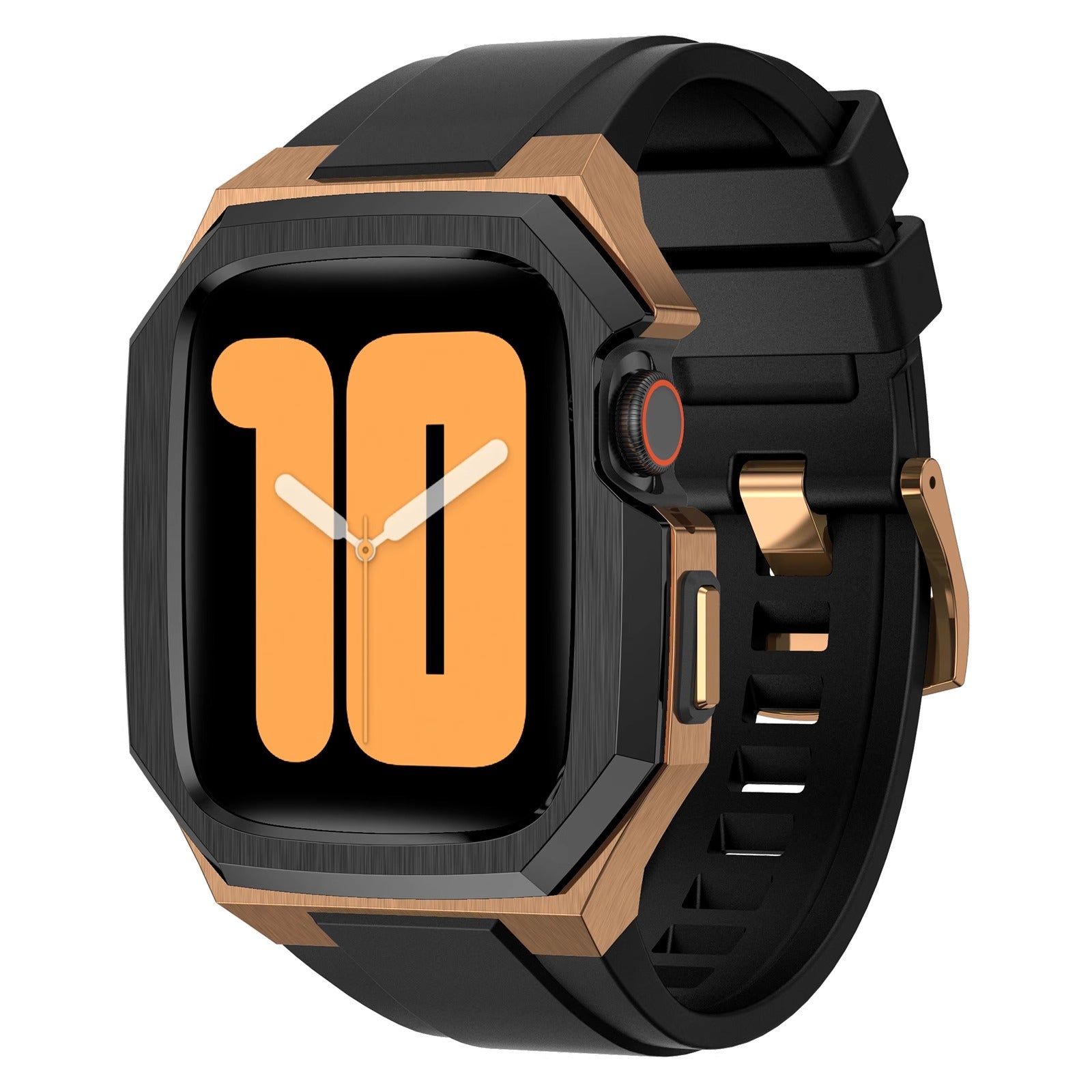 Durable Steel Case with Soft Strap for Apple Watch - BritishElegance