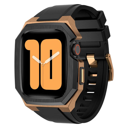 Durable Steel Case with Soft Strap for Apple Watch - BritishElegance