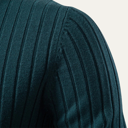 The Minori Men’s Premium Knit Ribbed Turtle Neck Jumper