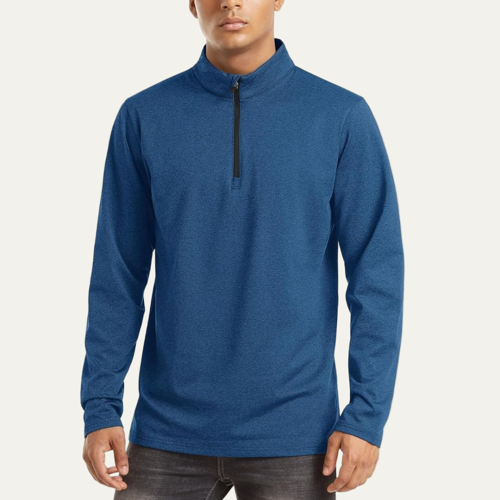 Men’s Technical Quarter Zip Stand Collar Shirt