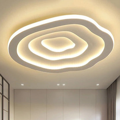 Stylish Wave Acrylic LED Ceiling Light with Soft White Glow