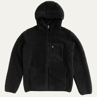 Men’s Hooded Full Zip Sherpa Fleece Jacket