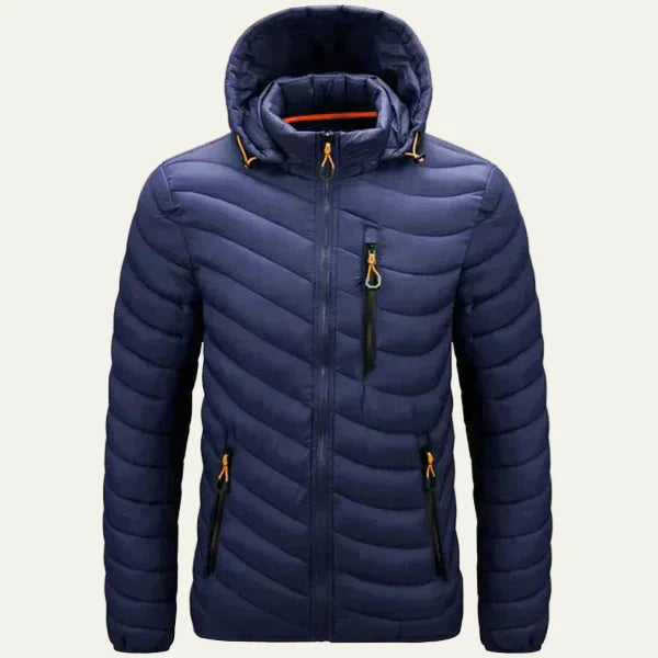 Men’s Chevron Quilted Insulated Puffer Jacket