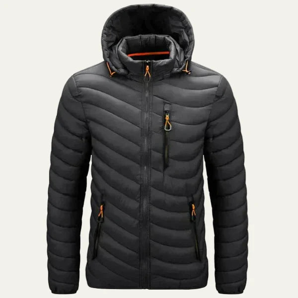 Men’s Chevron Quilted Insulated Puffer Jacket