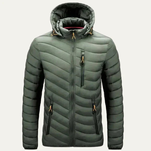 Men’s Chevron Quilted Insulated Puffer Jacket