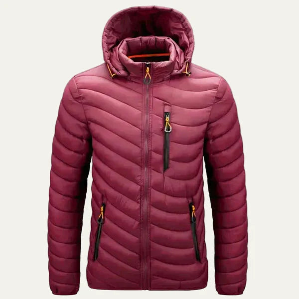 Men’s Chevron Quilted Insulated Puffer Jacket