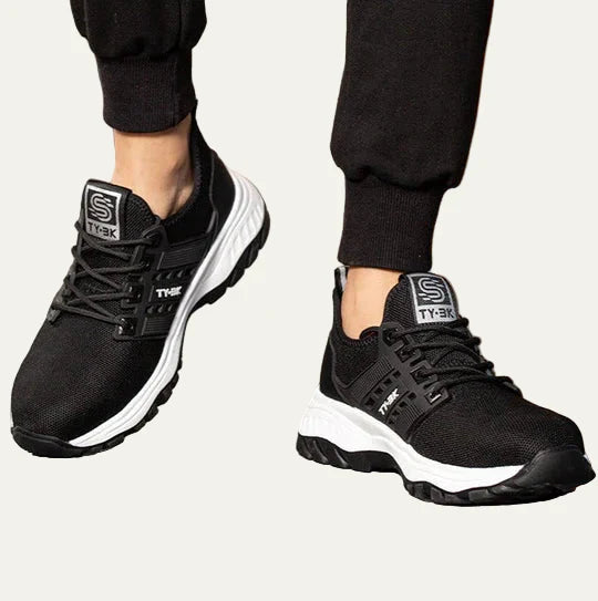 Men’s Mesh Lace Up Safety Work Sneakers