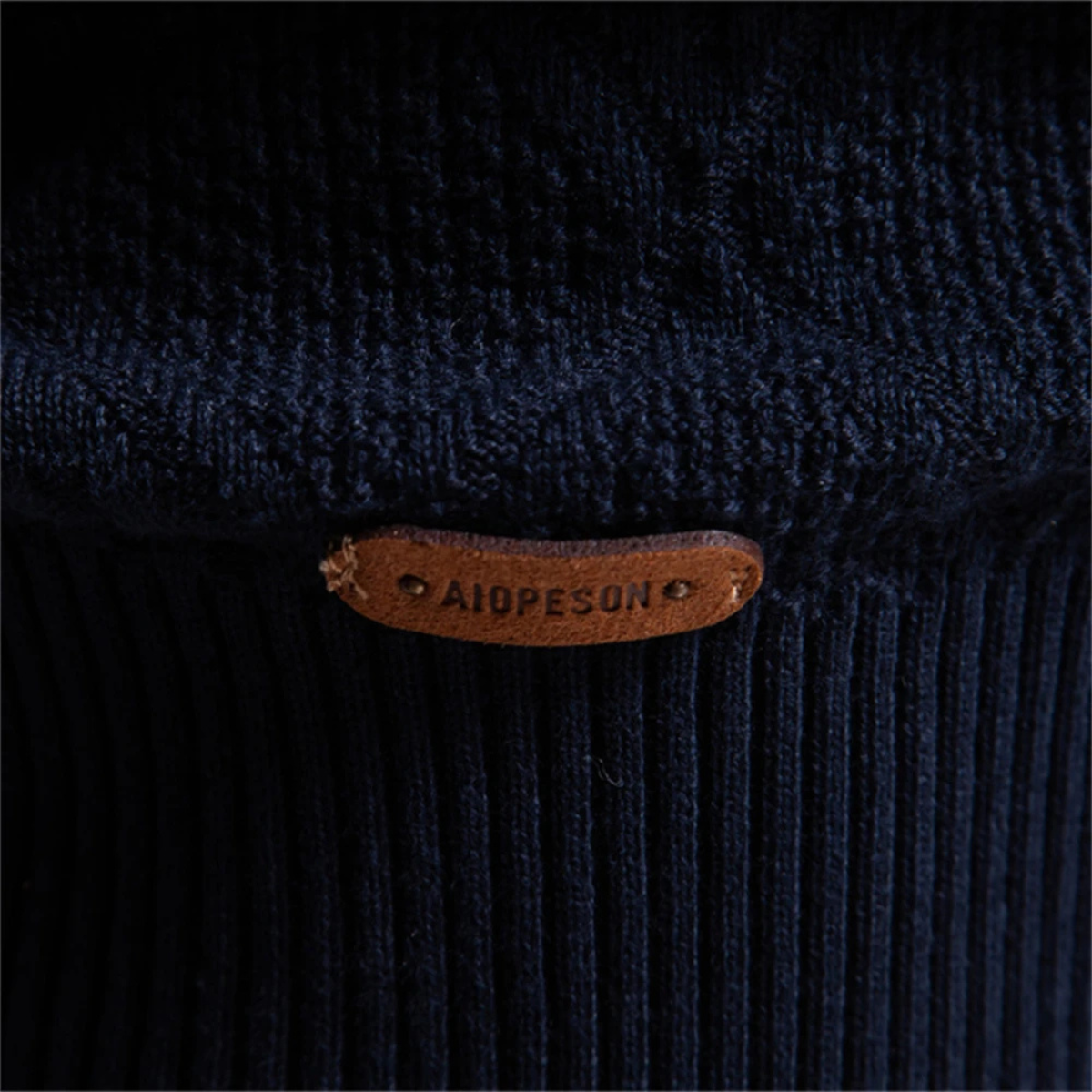 The Hebrides Men's Casual Diamond Pattern KnitPolo Jumper