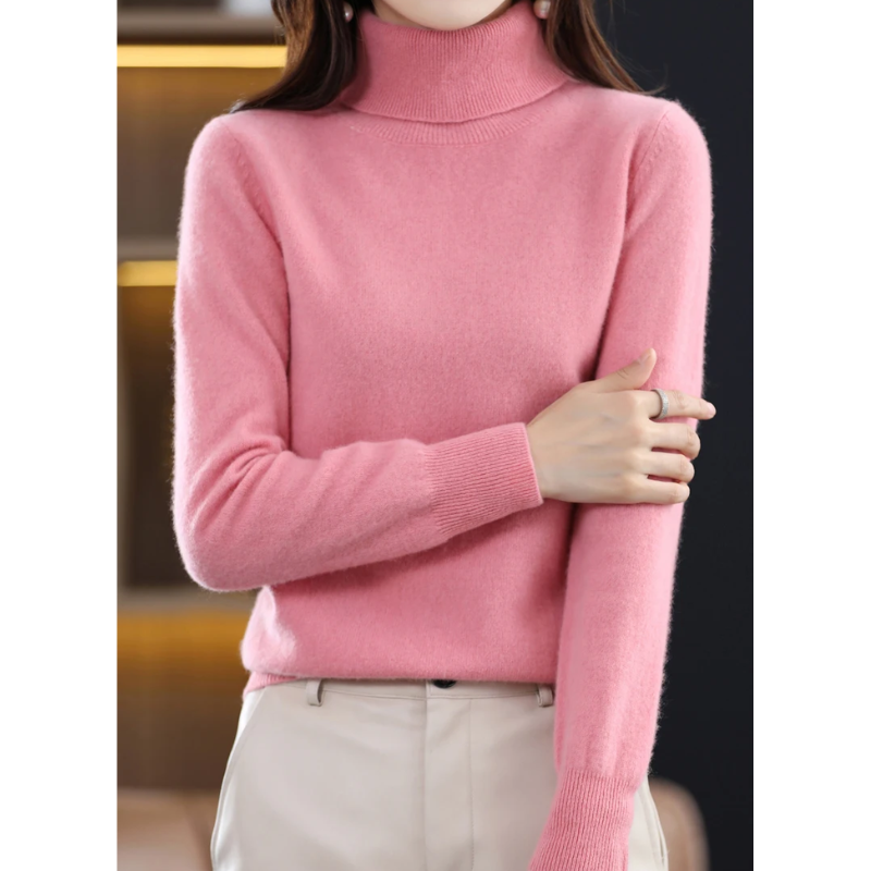 Soft Women's Warm Winter Turtleneck Sweater