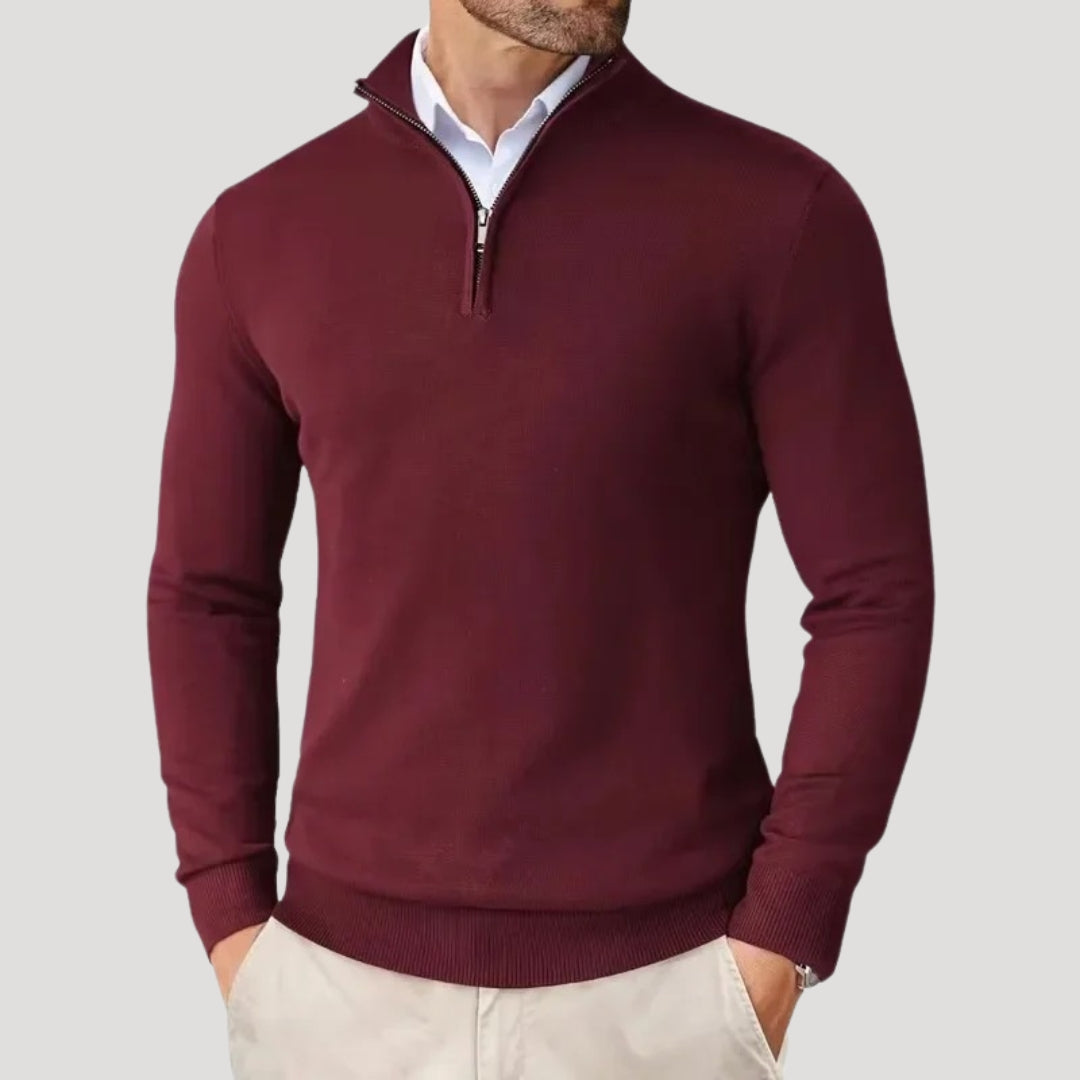 Cevori Half Zip Knitted Winter Jumper