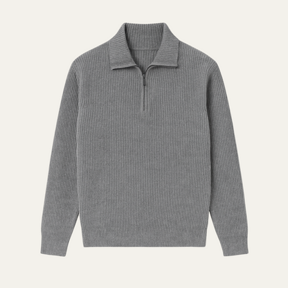 The Wendover Men's Quarter Zip Knitted Jumper