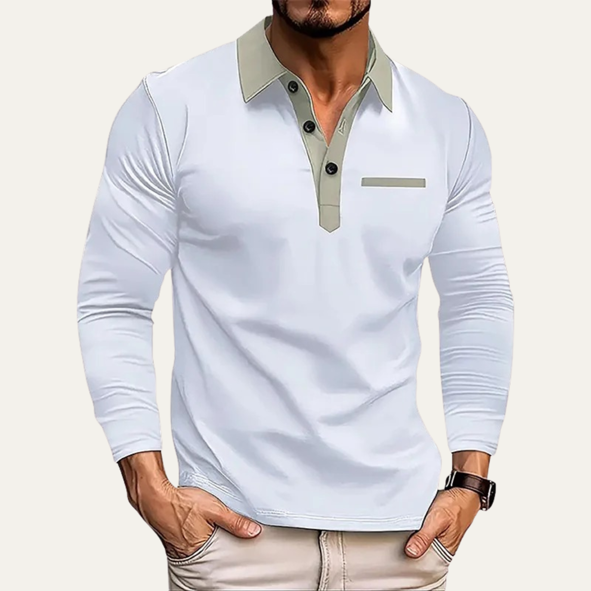 The Anacapri Men’s Casual Slim Fit Polo Jumper