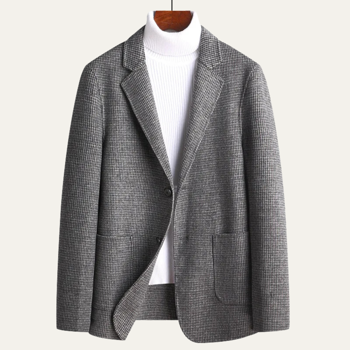The Pantelleria Men's Checked Wool Suit Tweed Blazer Jacket