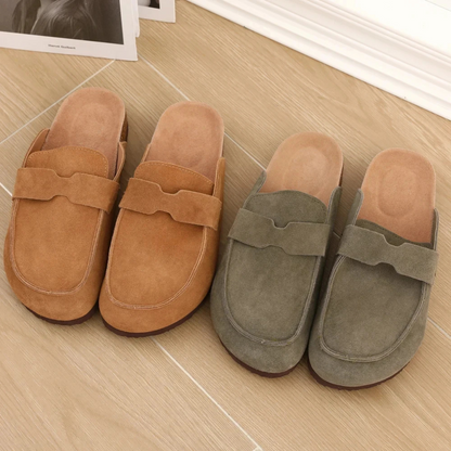 The Lavenham Men's Suede Slip On Trendy Moccasin Slipper