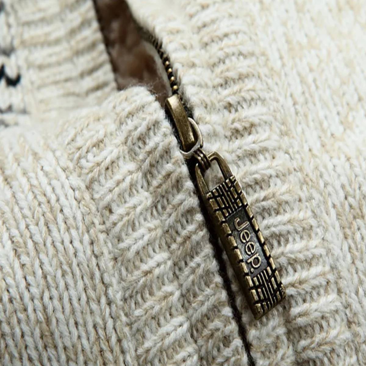 Men’s Nordic Hooded Sherpa Lined Zip Cardigan