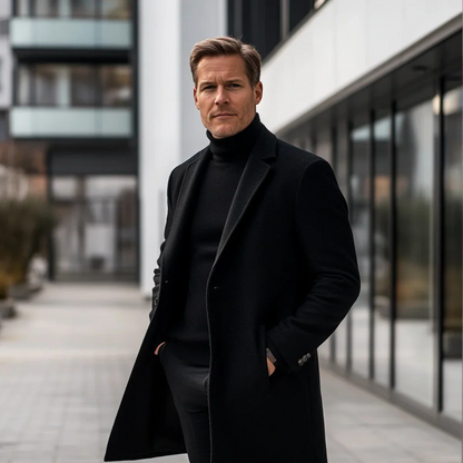 The Glastonbury Men's Classic Long Winter Smart Coat