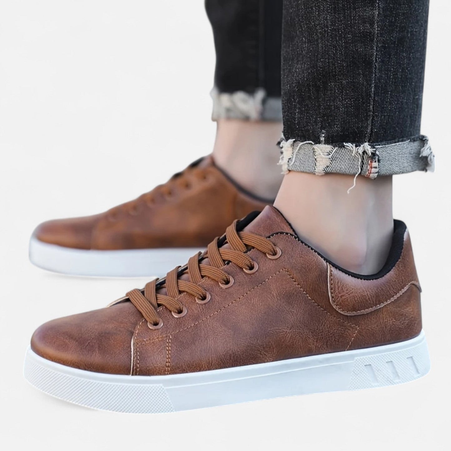 Men’s Classic Matte Lace Up Casual Sneakers