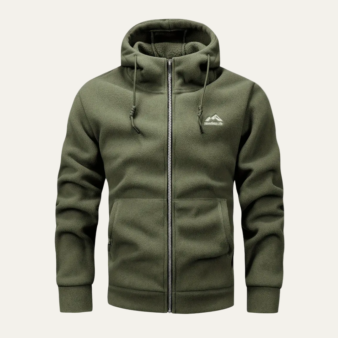 Men’s Soft Fleece Relaxed Fit Zip Up Hoodie