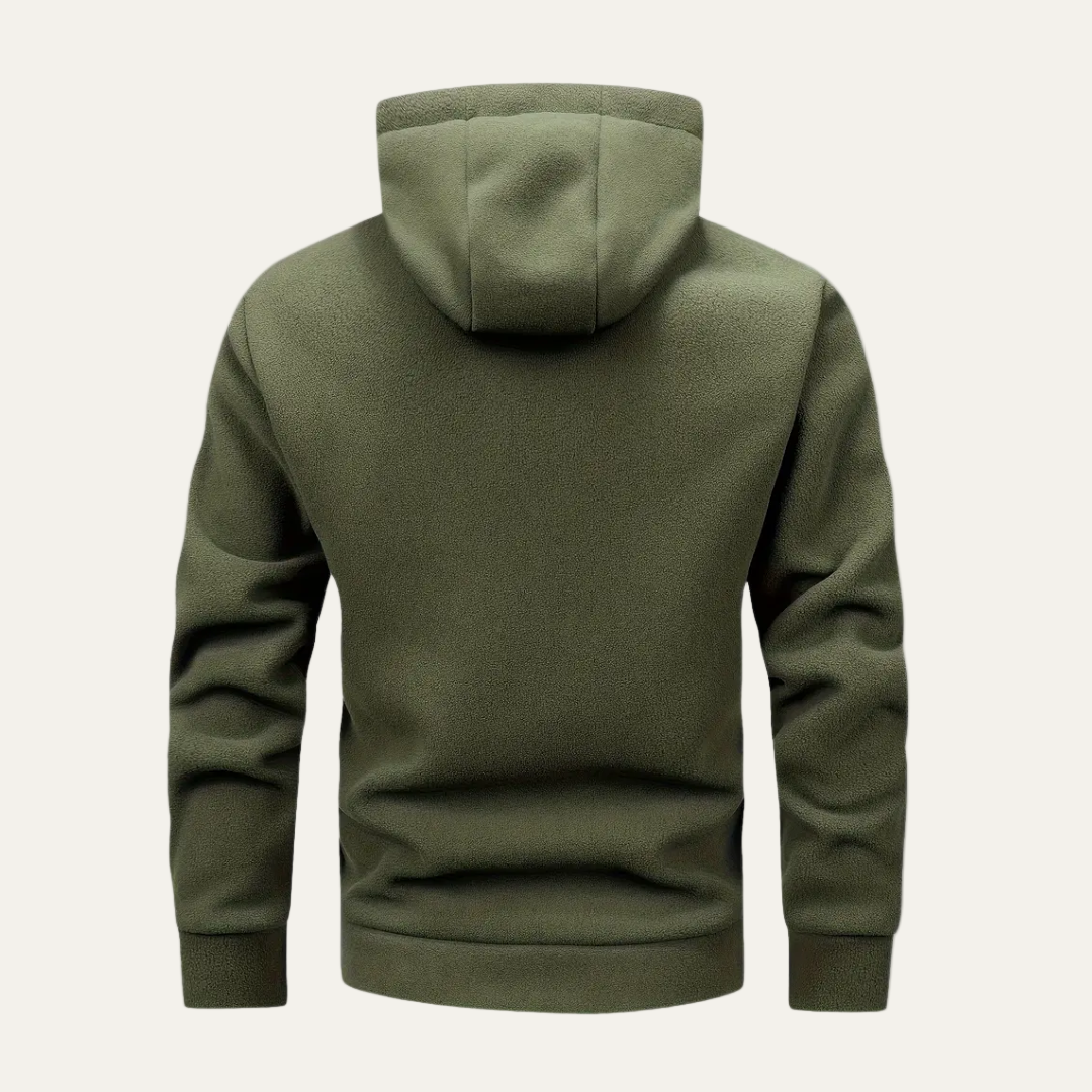 Men’s Soft Fleece Relaxed Fit Zip Up Hoodie