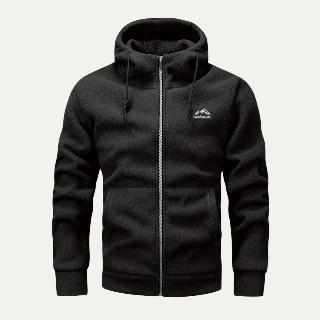 Men’s Soft Fleece Relaxed Fit Zip Up Hoodie